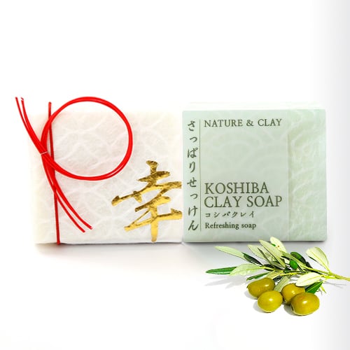 NATURE＆CLAY アロマ＆さっぱりせっけんセット 100g×2個 KOSHIBAクレイソープ 固形せっけん ギフト SET Fragrant & Refreshing soap