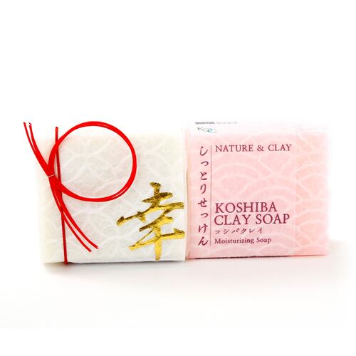 NATURE＆CLAY アロマ＆しっとりせっけんセット 100g×2個 KOSHIBAクレイソープ 固形せっけん ギフト SET Fragrant & Moisturizing soap