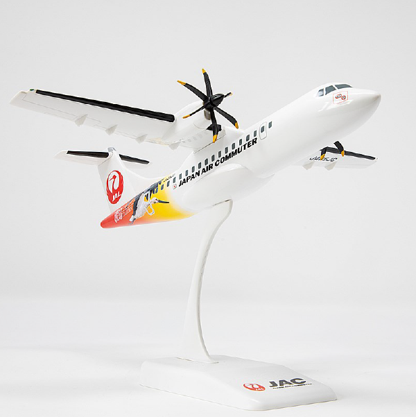 JALUX 1/100 JAL ATR42-600 但馬空港ターミナル限定 コウノトリ号 完成品 コウノトリ但馬空港 1/100スケール モデルプレーン