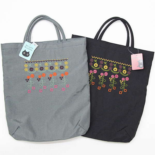 Atsuko Matano刺繍バッグ 花の刺繍 ら・むりーず